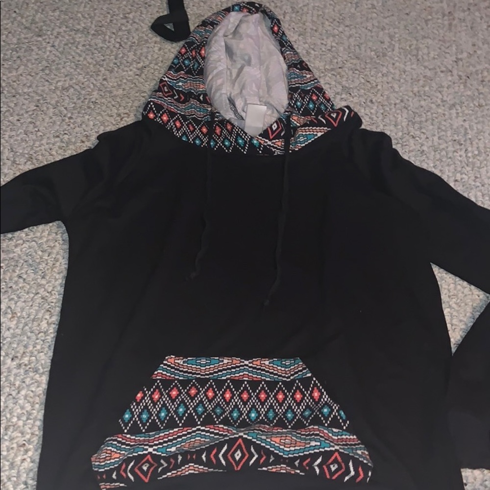 multi colored hoodie small zumiez